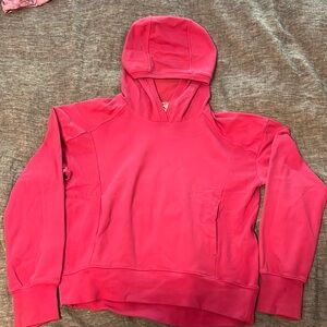 Girls L(12) Athleta pink hoodie